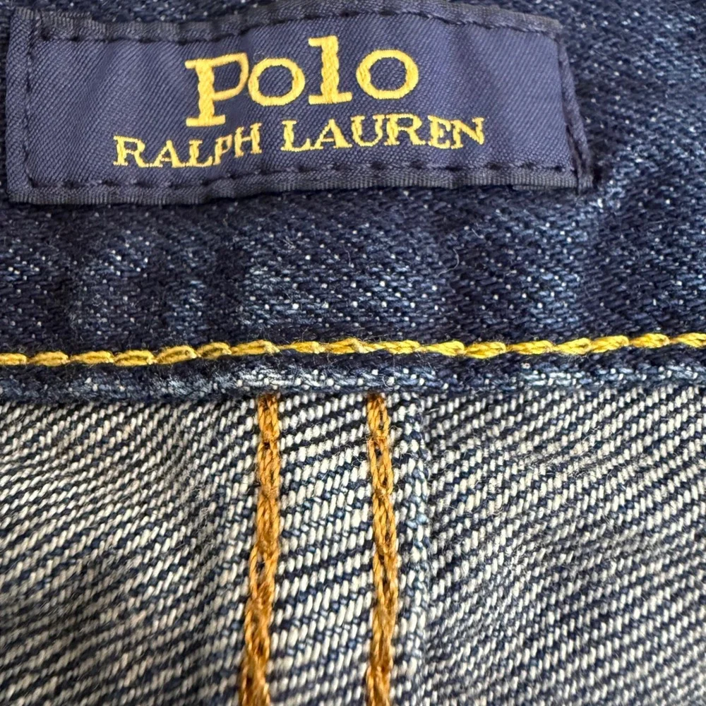 Polo Ralph Lauren Mens Classic Fit Dark Wash Indigo Straight Leg Jeans 38x32 NEW